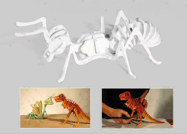 Models - ant and dinosaur PVC foamed
